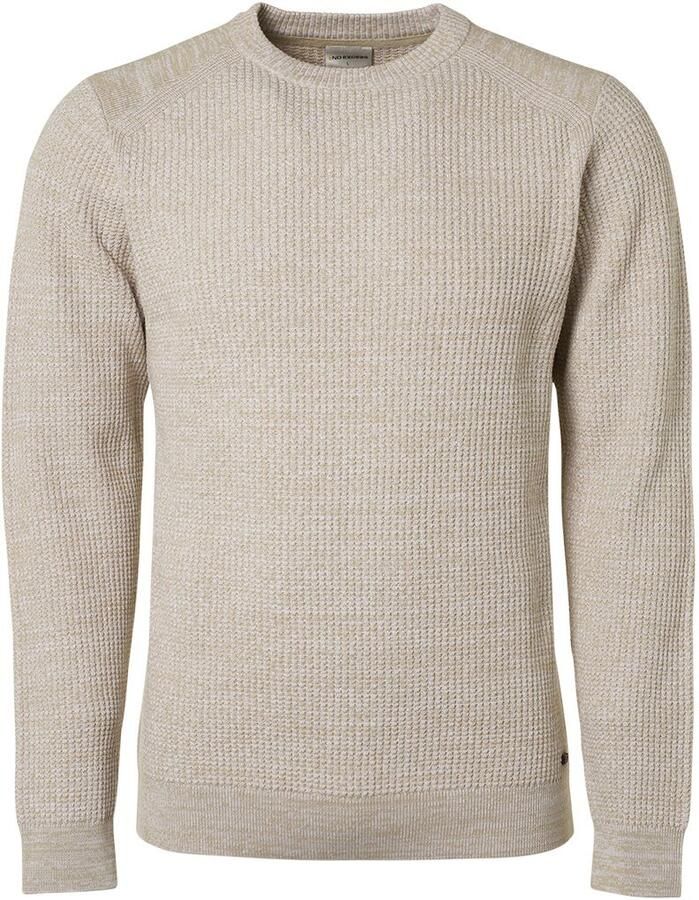 No Excess Ronde hals gekweek Beige Heren