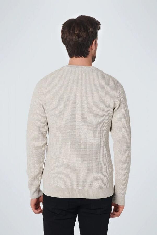 No Excess Ronde hals gekweek Beige Heren - Foto 3
