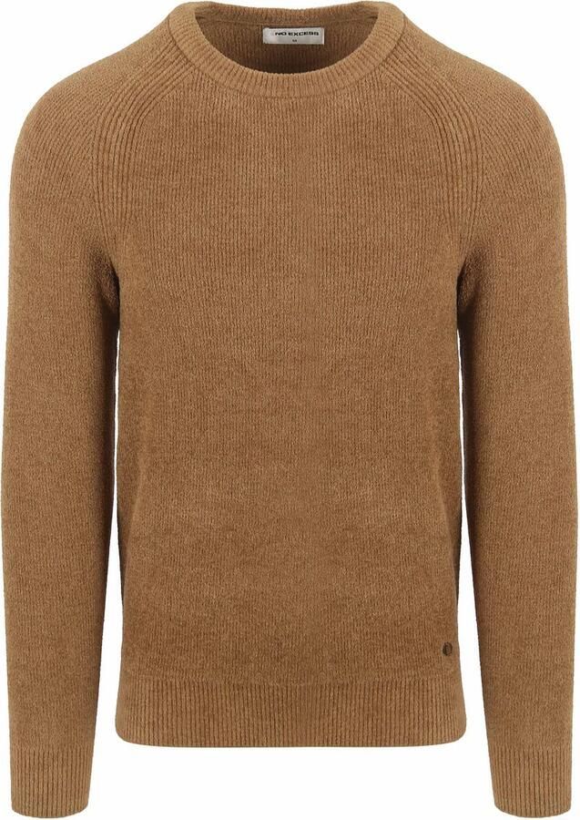 No Excess Trui Ribknit Khaki