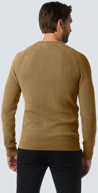 No Excess Trui Ribknit Khaki - Foto 5