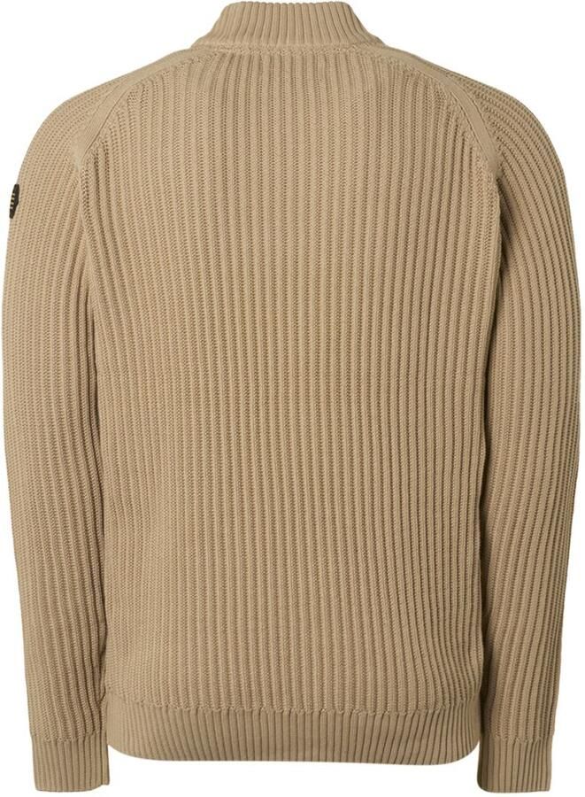 No Excess Pullover crewneck rib knit responsi Beige Heren - Foto 2