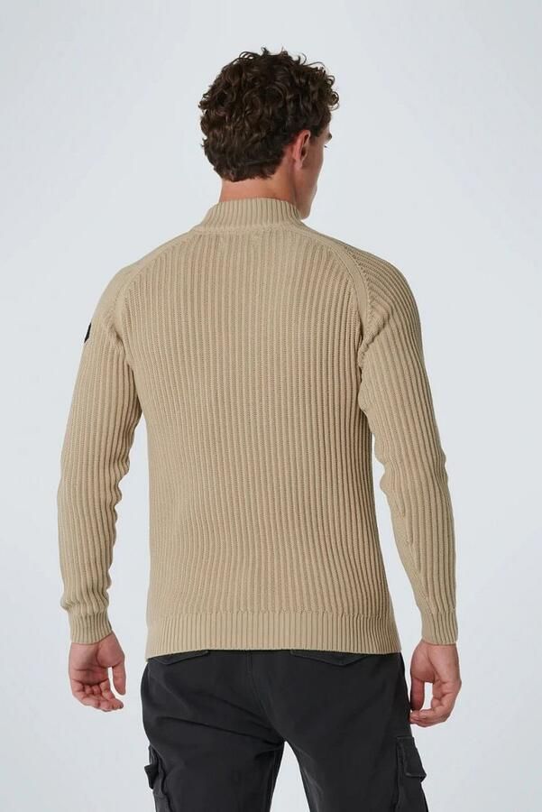 No Excess Pullover crewneck rib knit responsi Beige Heren - Foto 2