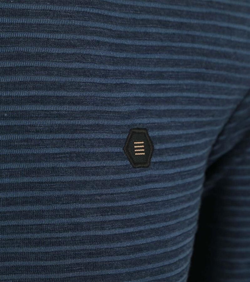 No Excess Velvet Stripes T-Shirt Navy - Foto 2