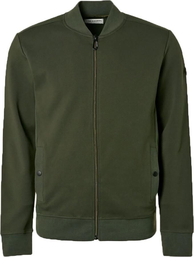 No Excess Sweaters Vest Jacquard Donkergroen - Foto 2