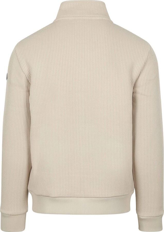 No Excess Vest Knitted Rib Structure Ecru - Foto 4
