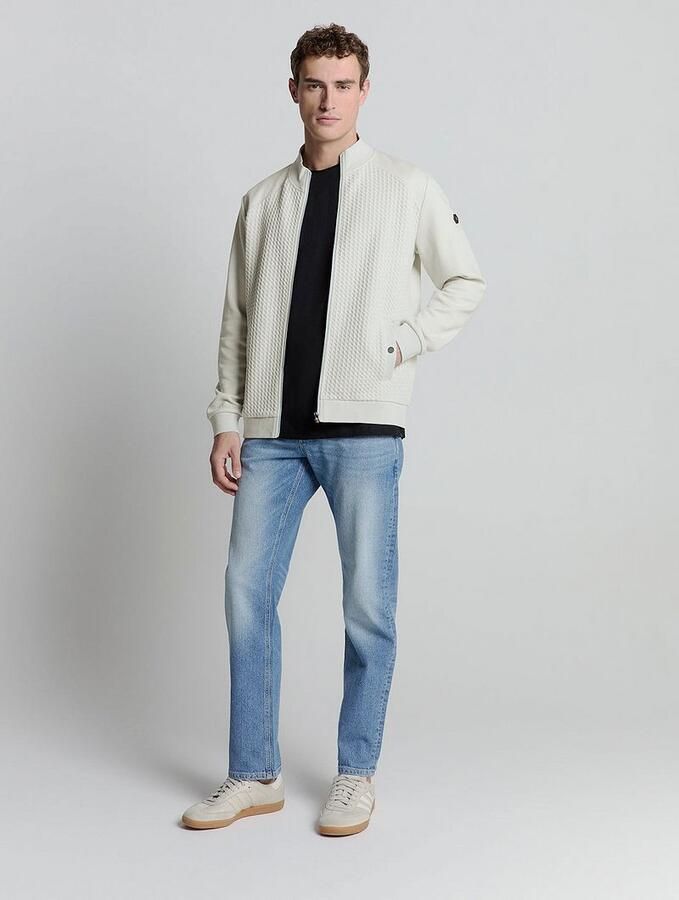 No Excess Vest Zipper Jacquard Chalk - Foto 3