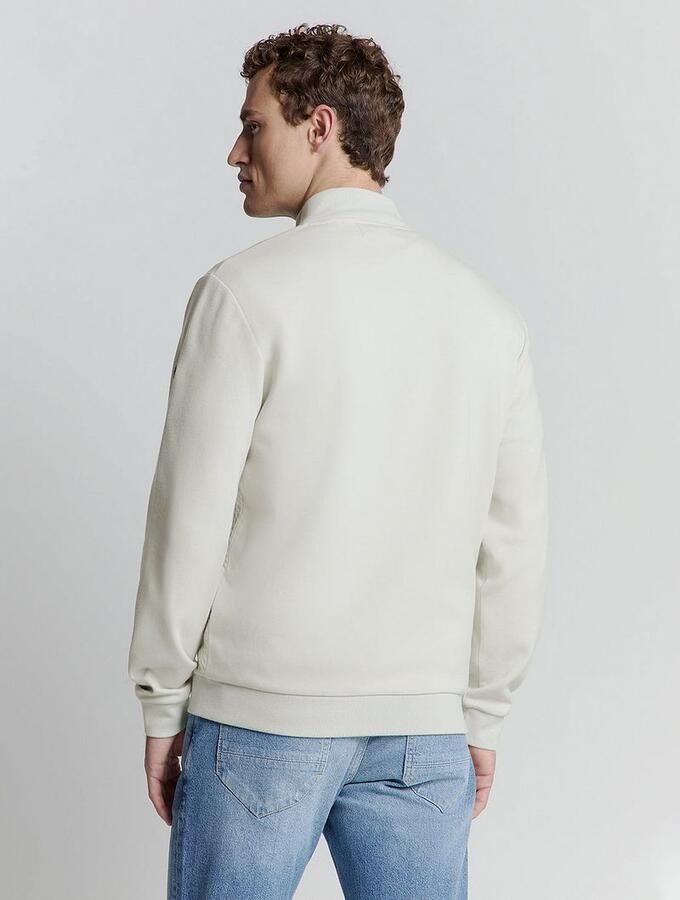No Excess Vest Zipper Jacquard Chalk - Foto 2