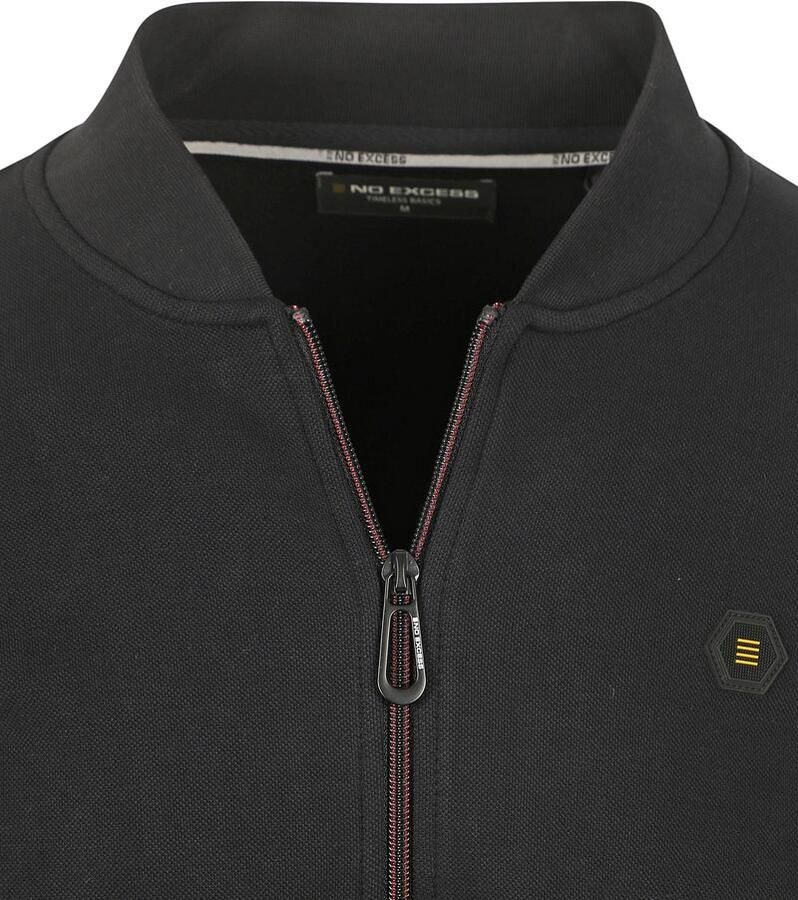 NO EXCESS Sweatvest met geborduurd logo - Foto 3