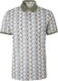 No Excess Poloshirt Print Blauw Groen Blauw Heren - Thumbnail 1