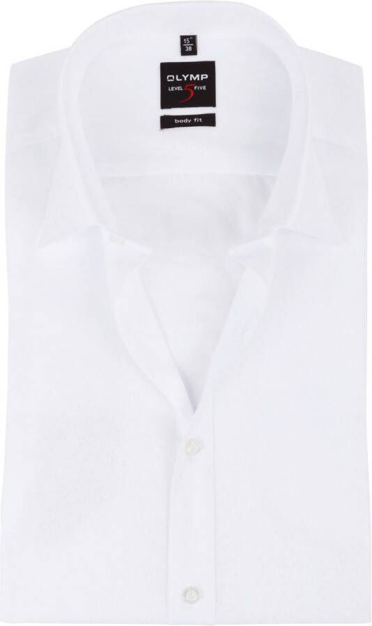 OLYMP Level Five Body fit zakelijk overhemd met 1 2-mouwen model 'NEW YORK'