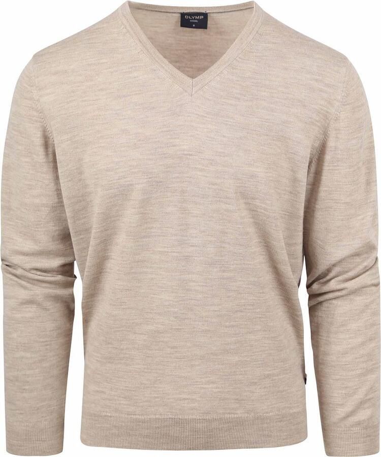 OLYMP Trui met V-hals brei casual klassieke brei-pullover - Foto 2