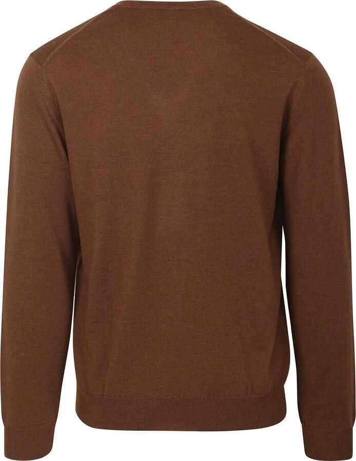Olymp Sweater Casual Trui Wol Bruin