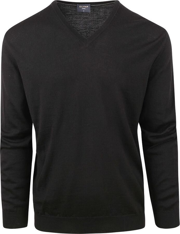 OLYMP Trui met V-hals brei casual klassieke brei-pullover