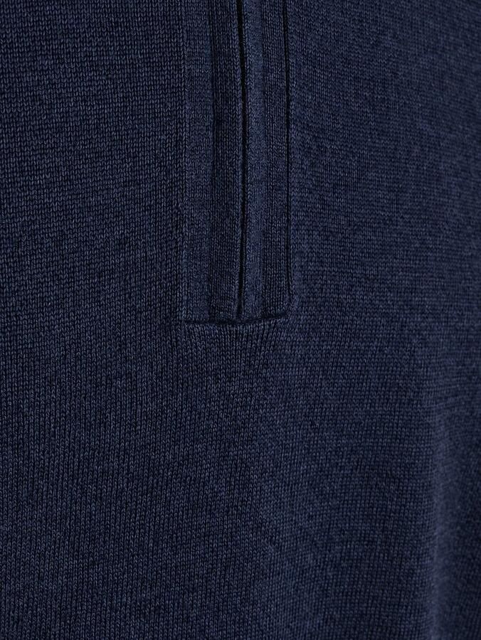 Olymp wollen regular fit gebreide trui donkerblauw - Foto 3
