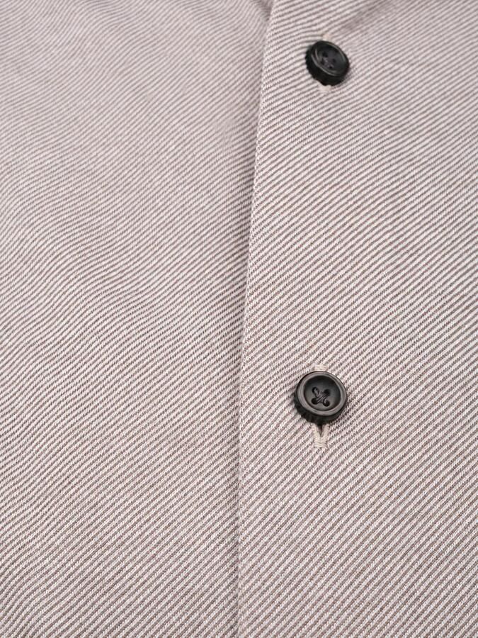 Olymp Overhemd Lange Mouw Japanese Knitted Overhemd Twill Bruin - Foto 2