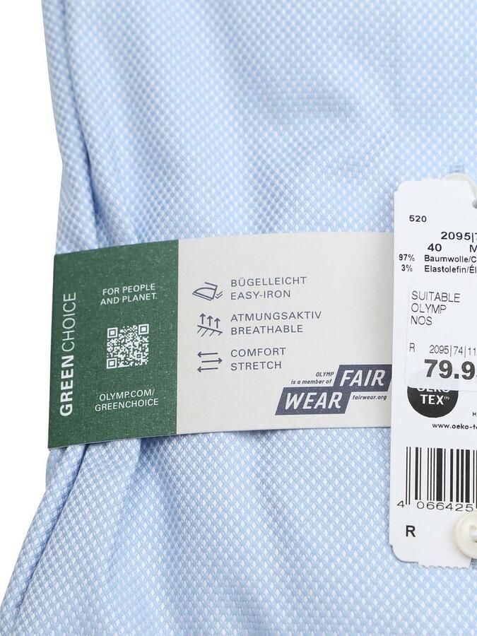 OLYMP Businessoverhemd Level Five body fit met modieuze structuur - Foto 2