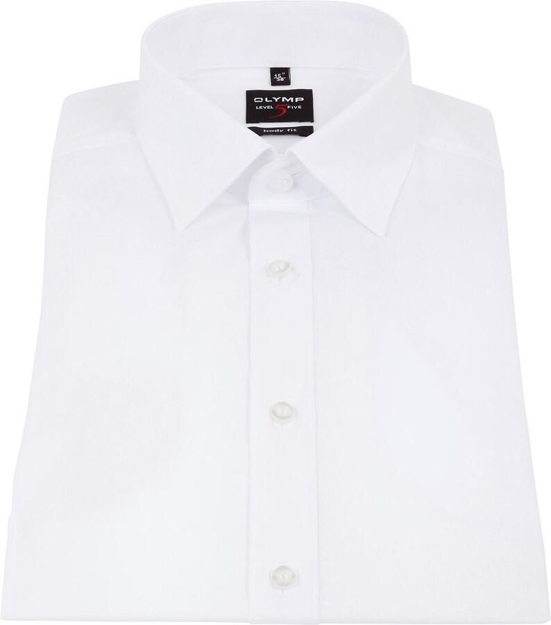 OLYMP Level Five Body fit zakelijk overhemd met 1 2-mouwen model 'NEW YORK'