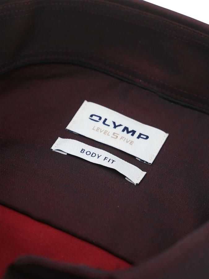 Olymp Overhemd Lange Mouw Level 5 Overhemd Burgundy - Foto 3