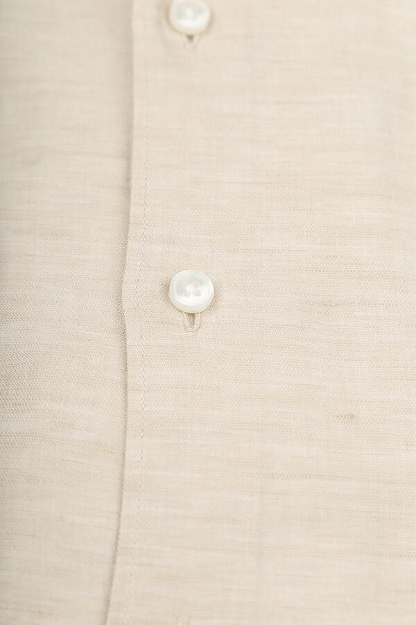 Olymp Level 5 Overhemd Linnen Blend Beige - Foto 2