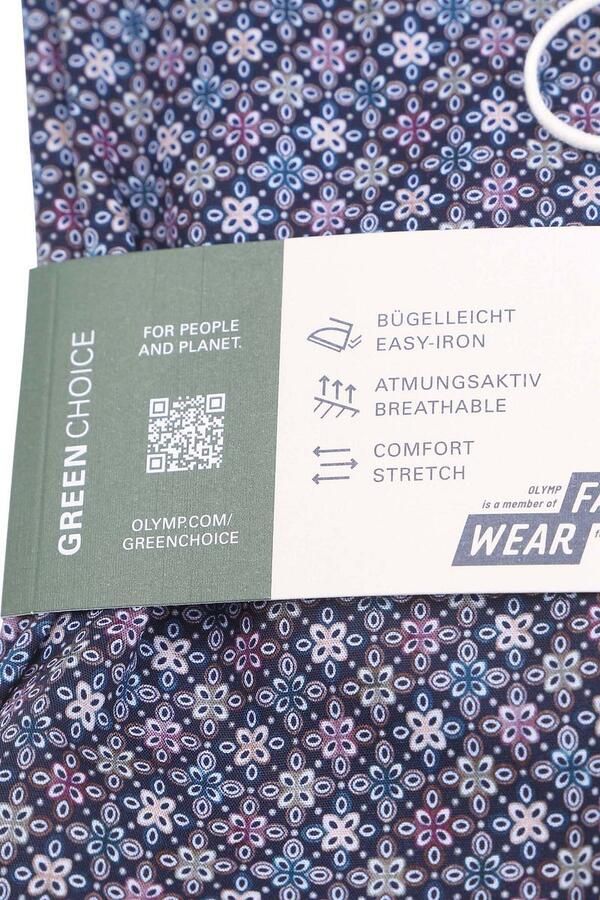 OLYMP Level Five Body fit zakelijk overhemd met kentkraag - Foto 4