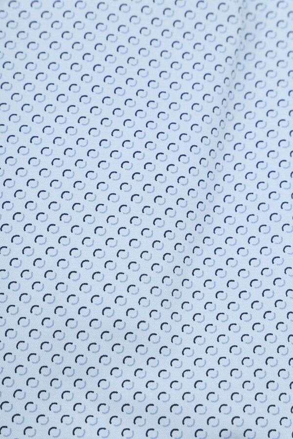 Olymp Level 5 Overhemd Stretch Print Blauw - Foto 4