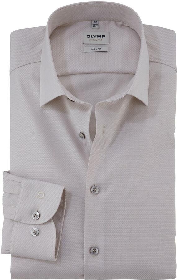 OLYMP Level Five Body fit zakelijk overhemd met kentkraag model 'New York' - Foto 3