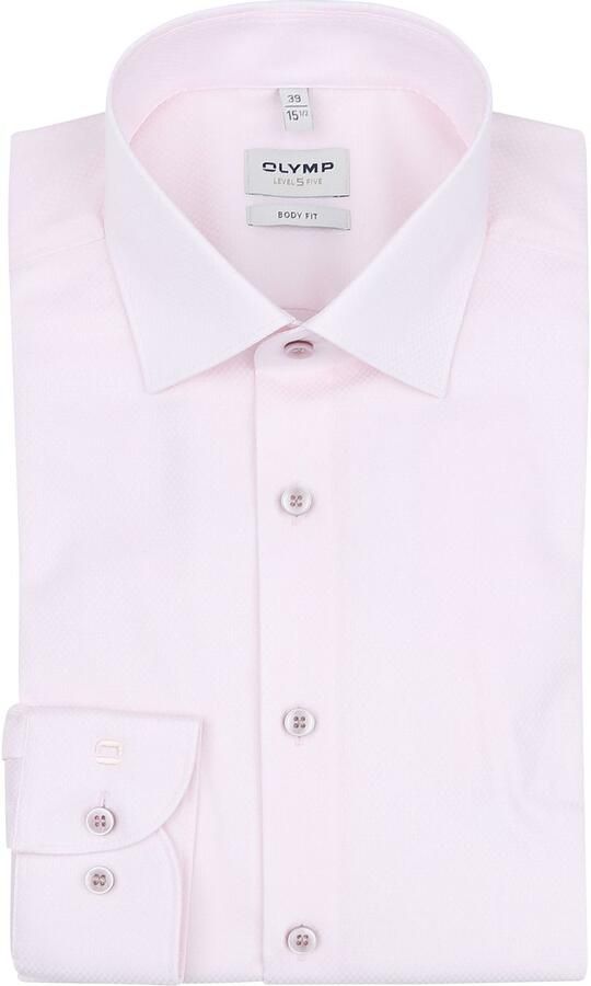 OLYMP Level Five Body fit zakelijk overhemd met kentkraag model 'New York' - Foto 4