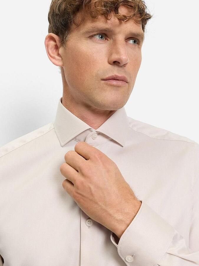 Olymp Level 5 Overhemd Twill Off White - Foto 3