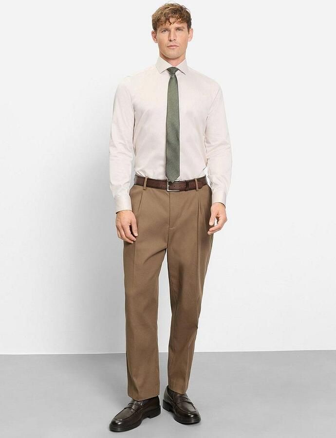 Olymp Level 5 Overhemd Twill Off White - Foto 2