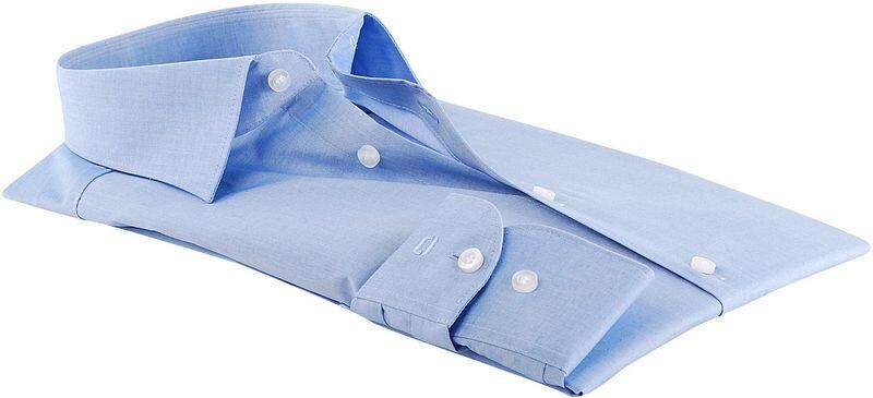 OLYMP Level Five Slim fit zakelijk overhemd van chambray - Foto 3