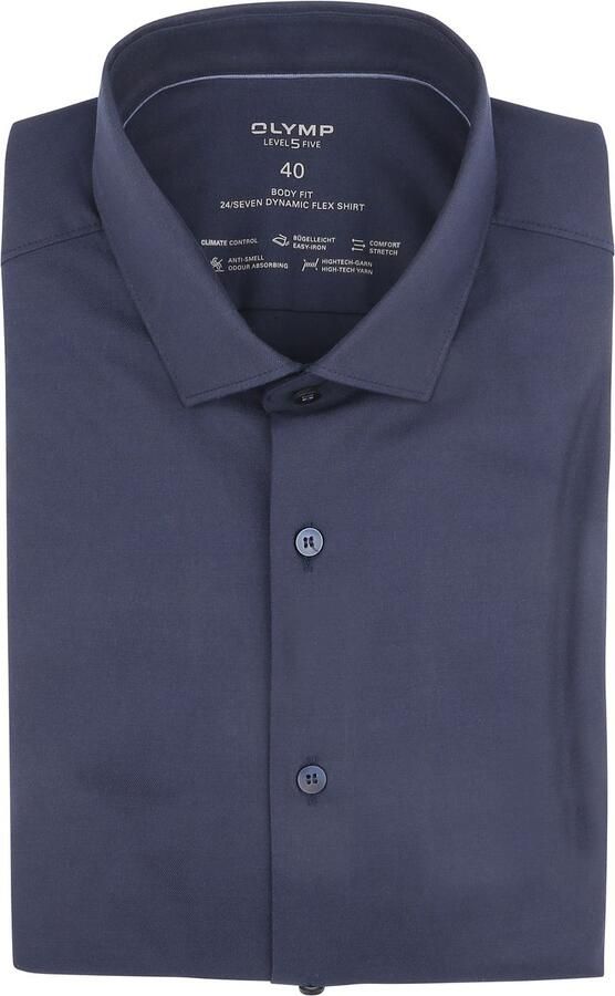 OLYMP Level Five Body fit zakelijk overhemd met kentkraag model 'Modern' - Foto 8