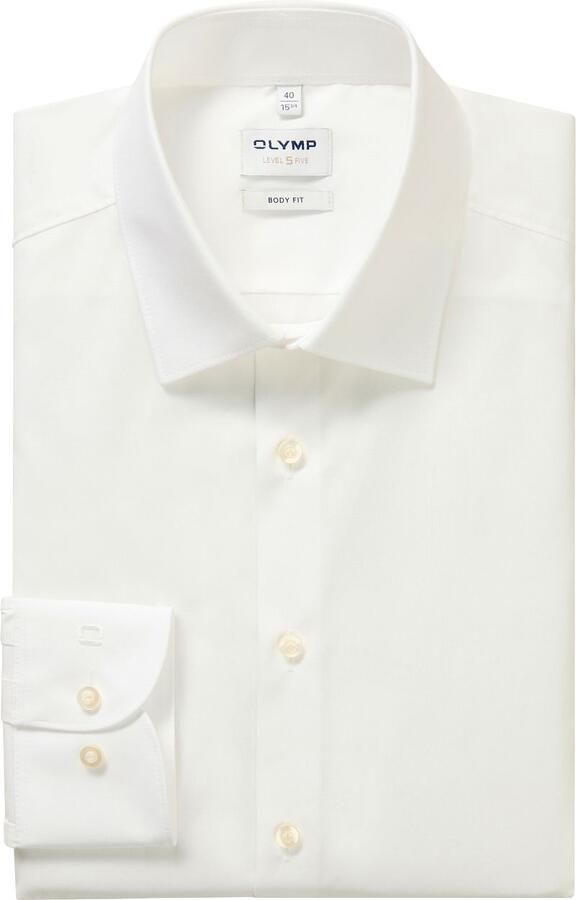 OLYMP Level Five Slim fit zakelijk overhemd met stretch en extra lange mouwen