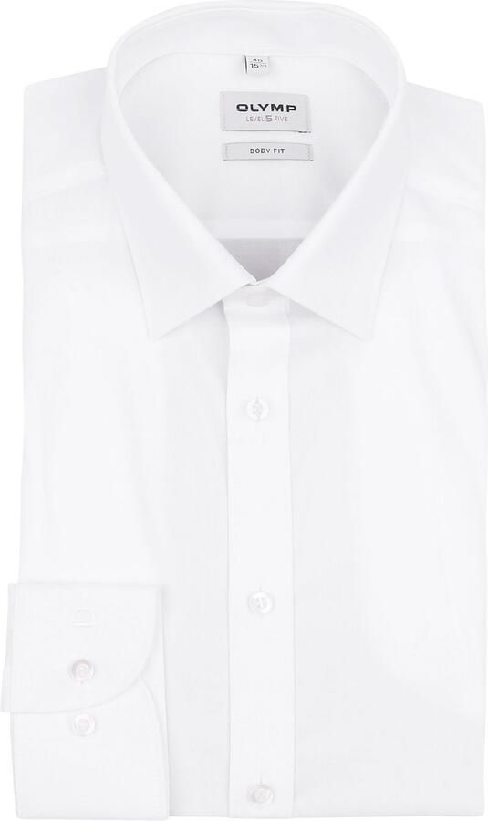 OLYMP Level Five Slim fit zakelijk overhemd van popeline met extra lange mouwen - Foto 10