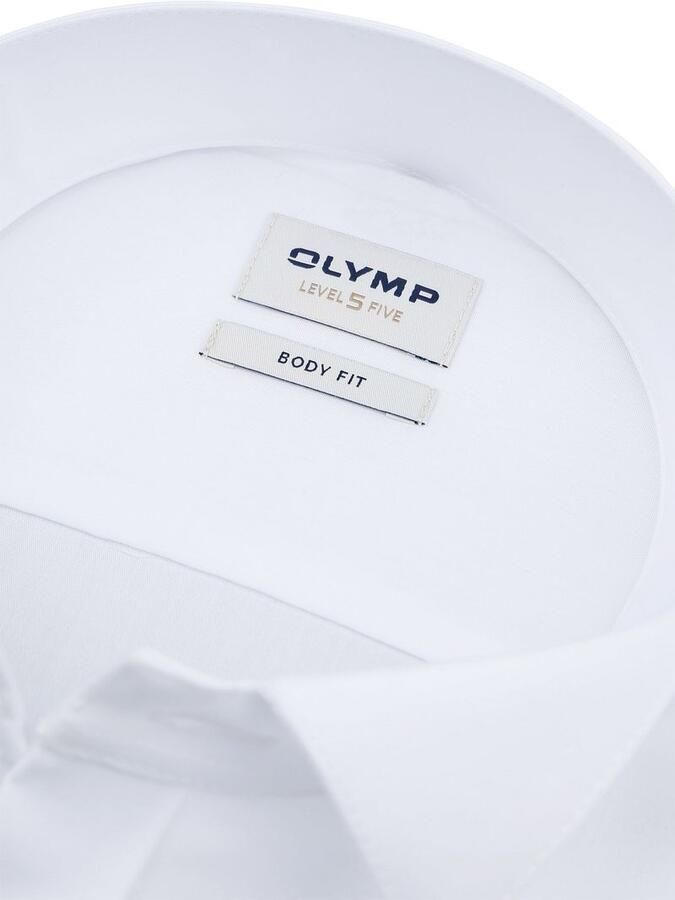 OLYMP Level 5 Slim fit smokingoverhemd van popeline met stretch - Foto 4
