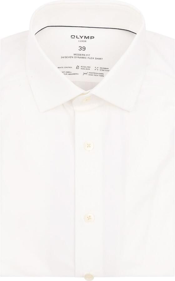 Olymp Luxor 24 Seven Overhemd Off White