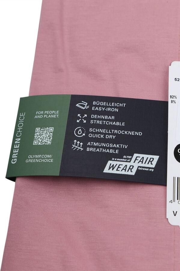 OLYMP Overhemd met lange mouwen Luxor 24 Seven modern fit jersey shirt met geurremmende materiaaleigenschappen - Foto 6