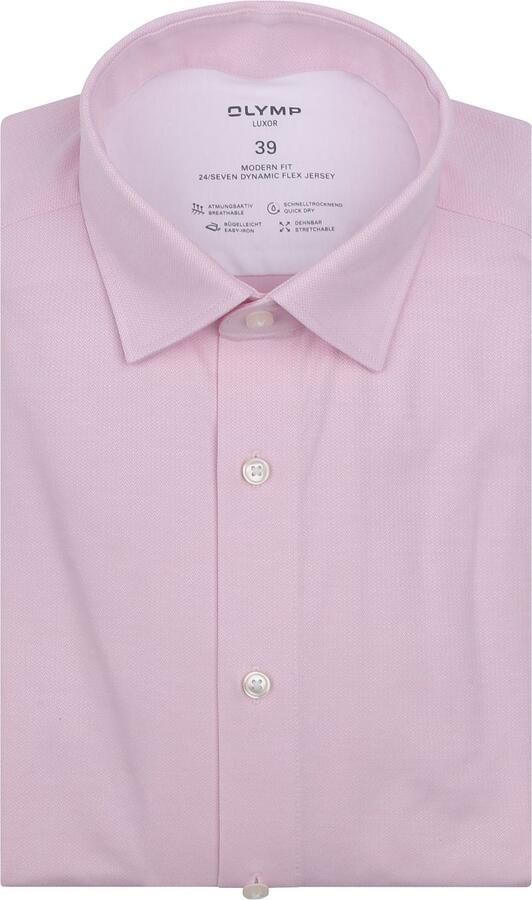 Olymp Luxor Overhemd 24 Seven Roze