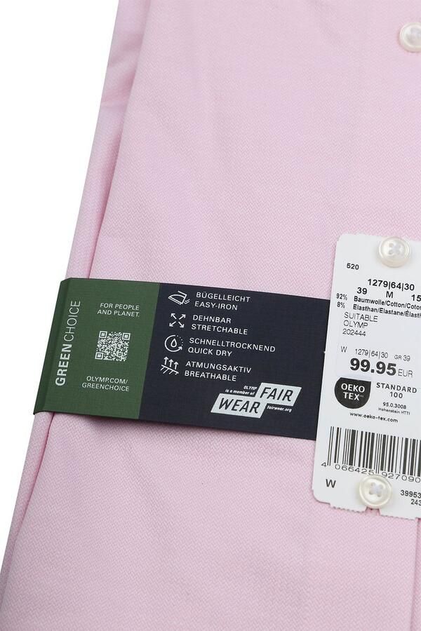 Olymp Luxor Overhemd 24 Seven Roze - Foto 3