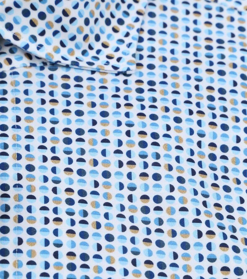Olymp Luxor Overhemd Cirkels Blauw - Foto 3
