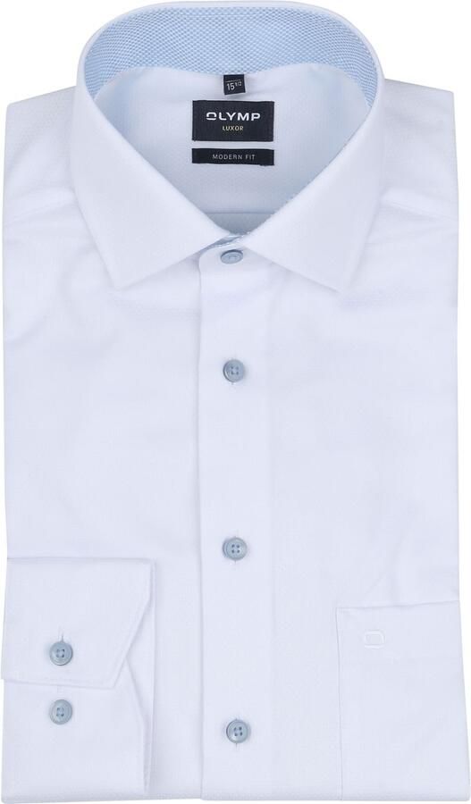 OLYMP Businessoverhemd Luxor modern fit met een fijn patroon - Foto 3