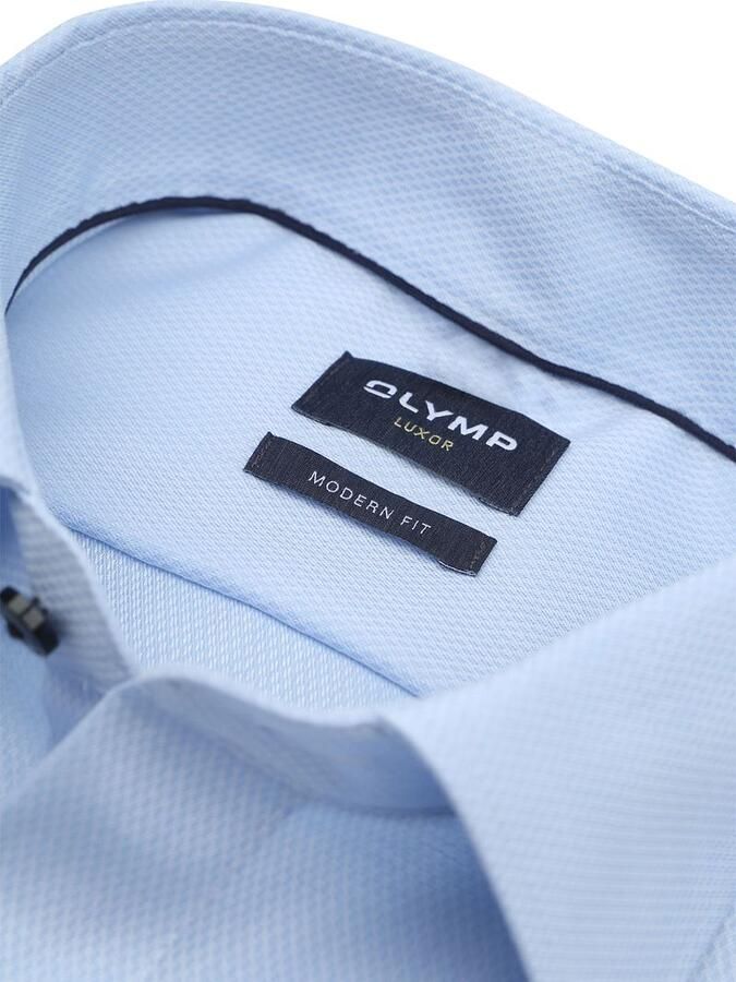 OLYMP Businessoverhemd Luxor modern fit fijne structuur modern fit new kentkraag - Foto 6