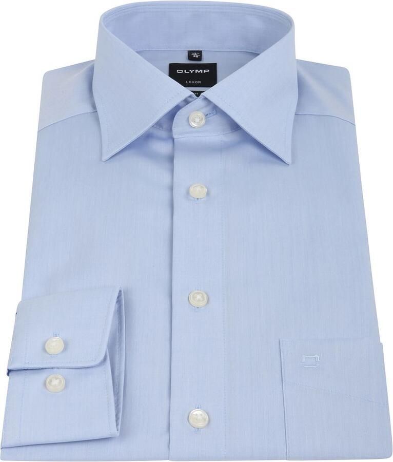 Olymp overhemd lichtblauw basis Luxor modern fit