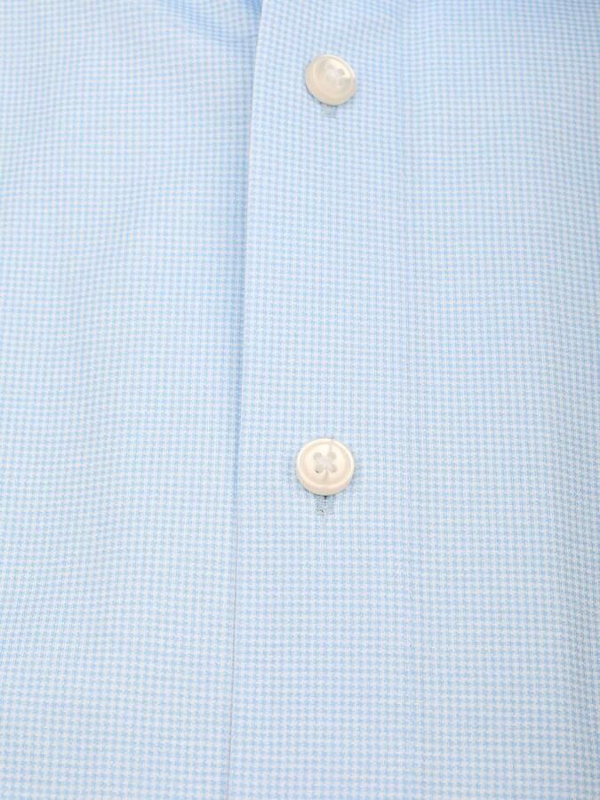Olymp Overhemd Lange Mouw Luxor Overhemd Pied De Poule Blauw - Foto 2