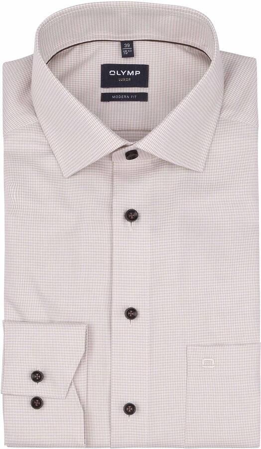 OLYMP Businessoverhemd Luxor modern fit bijzonder fijne licht veranderende weefpatronen - Foto 7