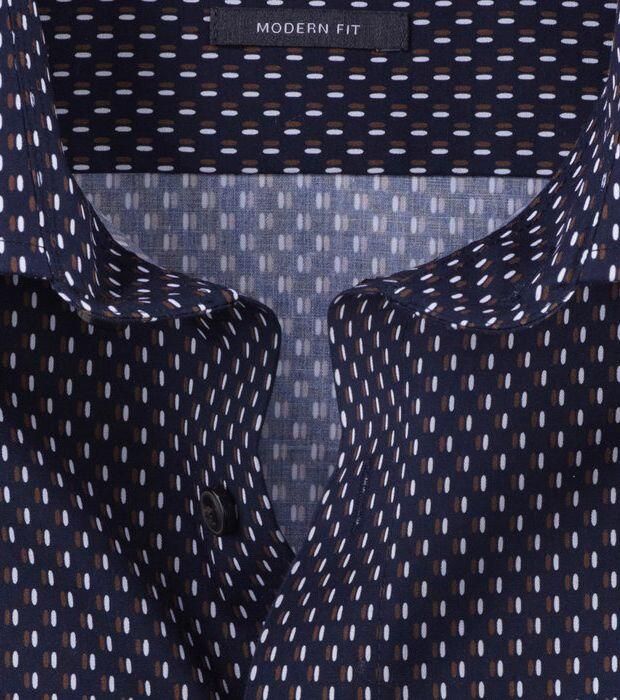 Olymp Luxor Overhemd Print Navy - Foto 2