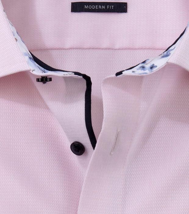 Olymp Overhemd Lange Mouw Luxor Overhemd Structure Roze - Foto 3