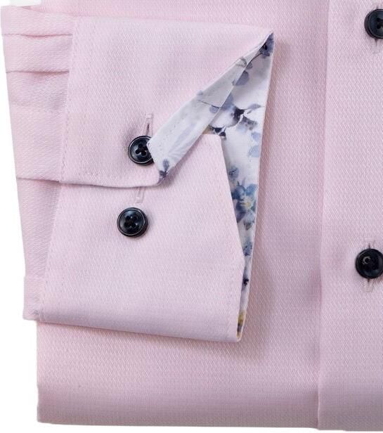 Olymp Overhemd Lange Mouw Luxor Overhemd Structure Roze - Foto 2