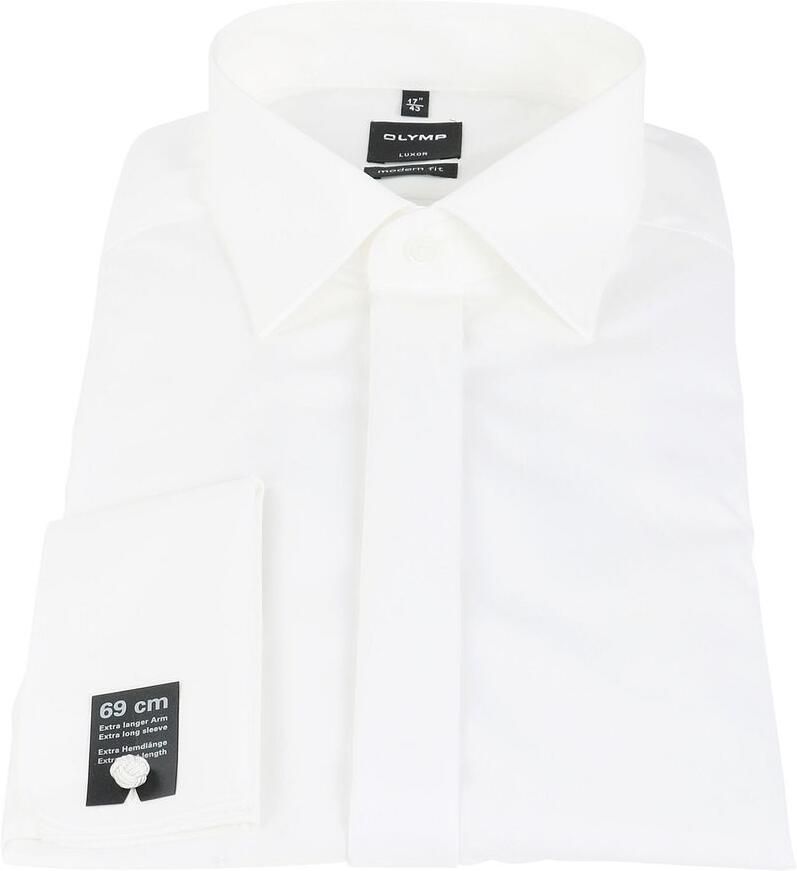 Olymp Luxor Sleeve 7 Trouwoverhemd Off White - Foto 2