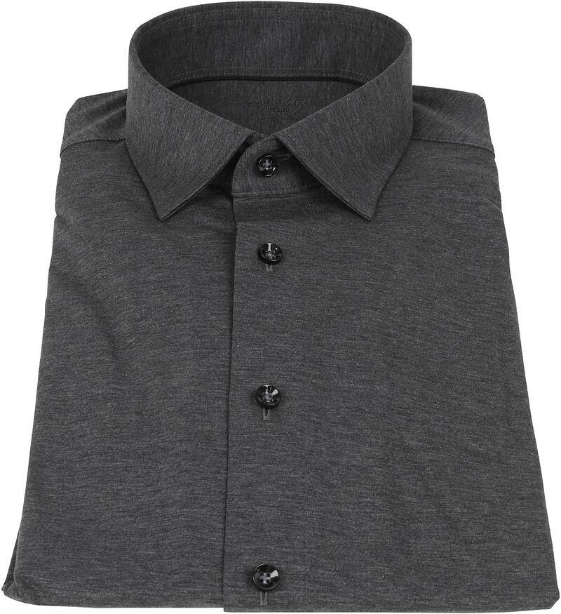 OLYMP Overhemd met lange mouwen Luxor 24 Seven modern fit jersey shirt met geurremmende materiaaleigenschappen