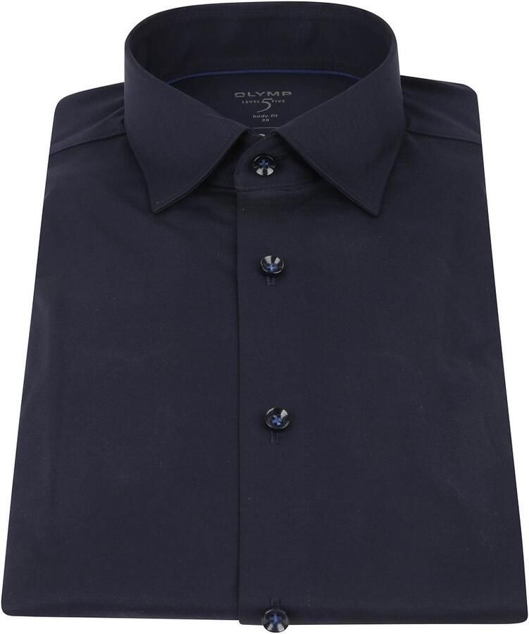 OLYMP Level Five Body fit zakelijk overhemd met kentkraag model 'New York'